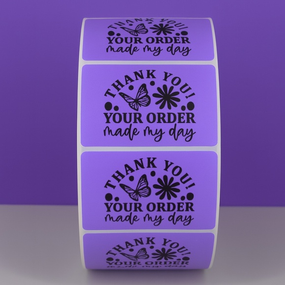 Thank you your order made my day | Cute Small Business Packaging Labels - Picture 5 of 11